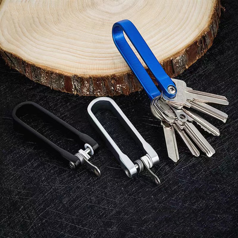 Móc Chìa Khóa Bằng Nhôm Cứng Oxide Đa Năng Tiện Lợi Dành Cho Xe Hơi / Cắm Trại / Leo Núi