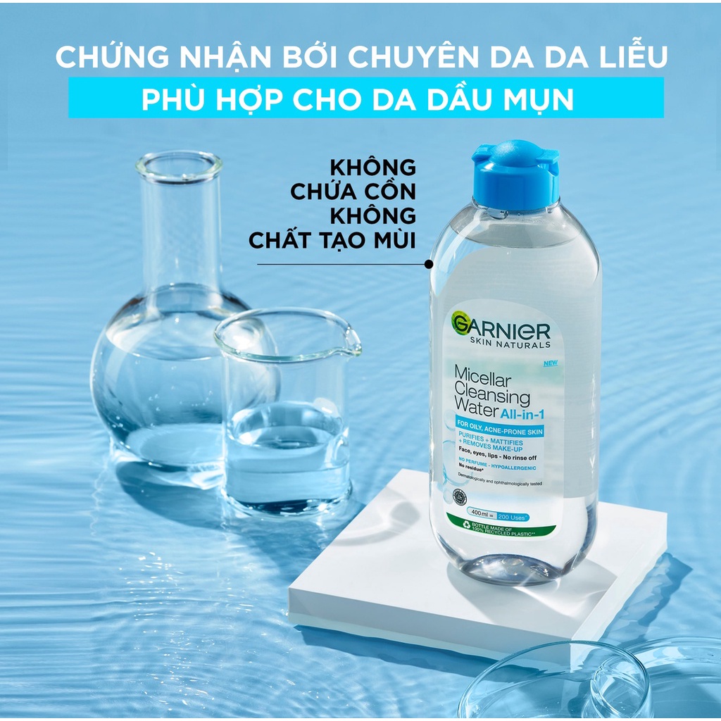 Nước tẩy trang Garnier Micellar Cleansing Water 400ml