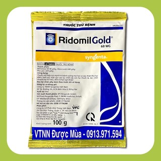 Ridomil gold 68wg - thuốc trừ bệnh sương mai, thán thư, loét sọc của cây trồng