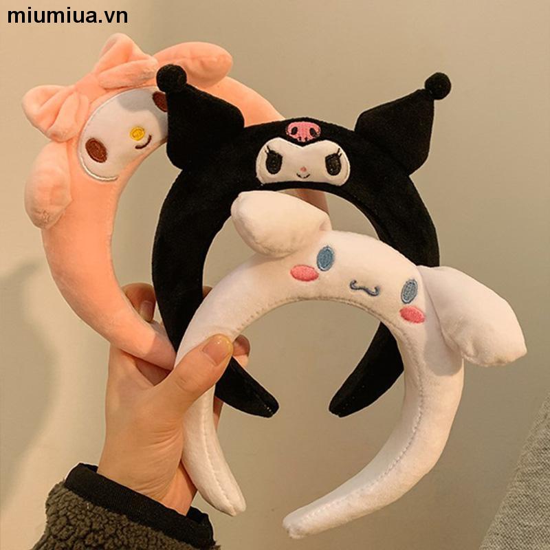 miumiuaSANRIO Băng Đô Cài Tóc Hình Cún Yugui Thời Trang Thu Đông Cho Nữ