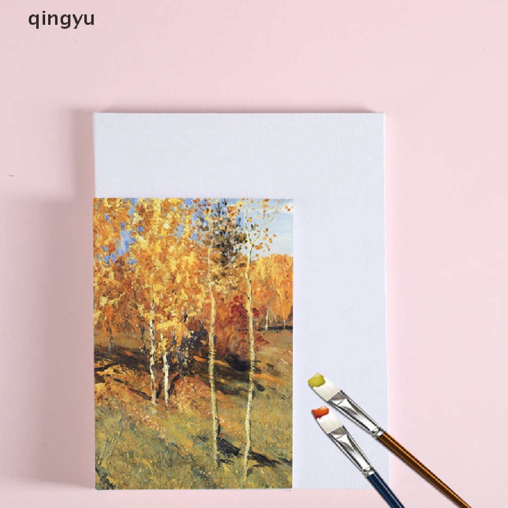 Bộ Khung Tranh Sơn Dầu Bằng Vải Lanh Cotton Nguyên Chất Dùng Trang Trí Nhà Cửa