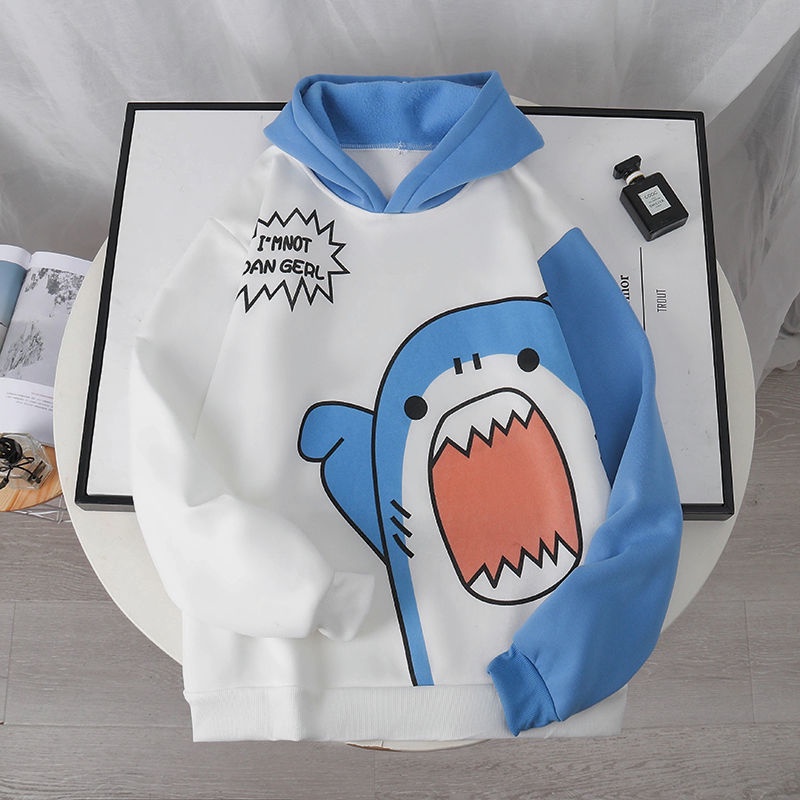 Áo Khoác Sweater Có Mũ Trùm In Hoạt Hình Kiểu Nhật Bản Thời Trang Thu Đông Cho Các Cặp Đôi