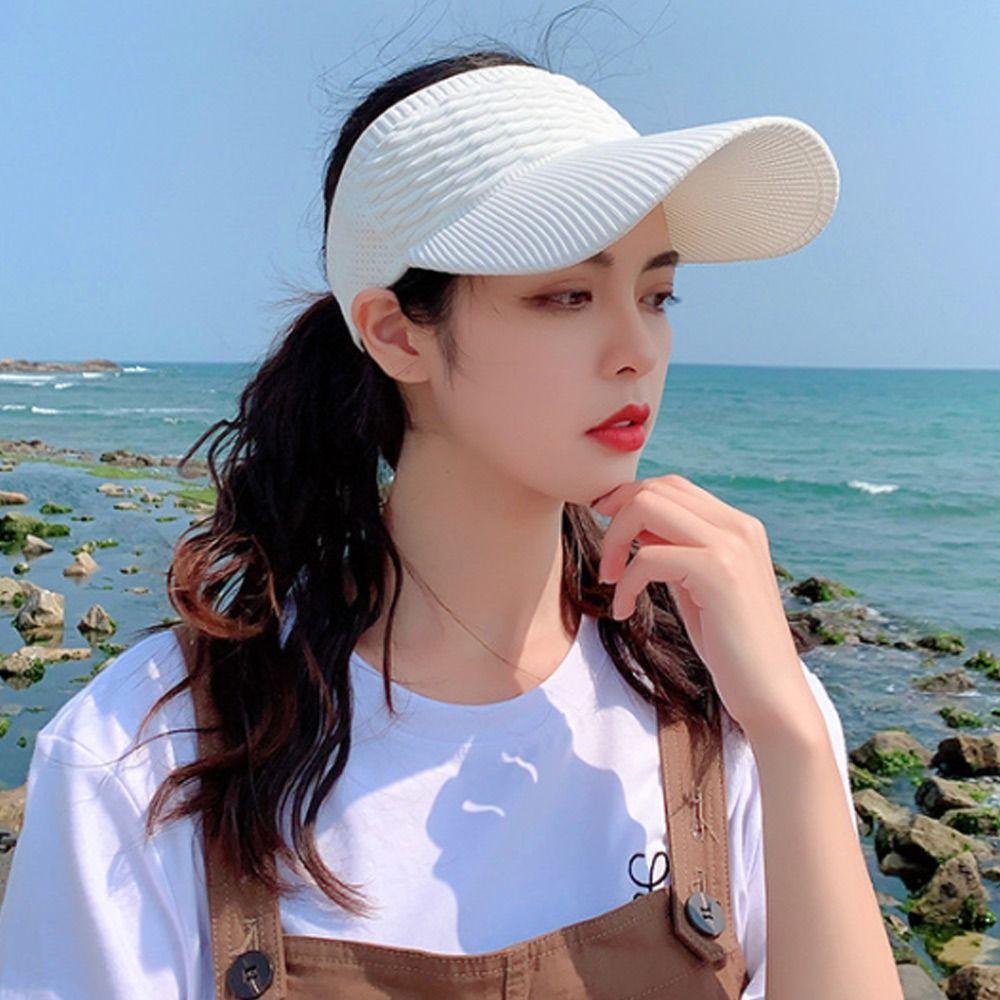 OSIER1 Mũ Rộng Vành Hở Chóp Chất Liệu Co Giãn Tốt Thời Trang Trẻ Trung