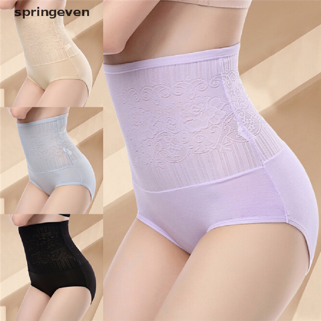 Quần Lót Định Hình Lưng Cao Phối Ren Quyến Rũ Cho Nữ