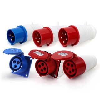 Phích cắm công nghiệp ổ cắm công nghiệp 16A 32A nối di động và bắt cố định