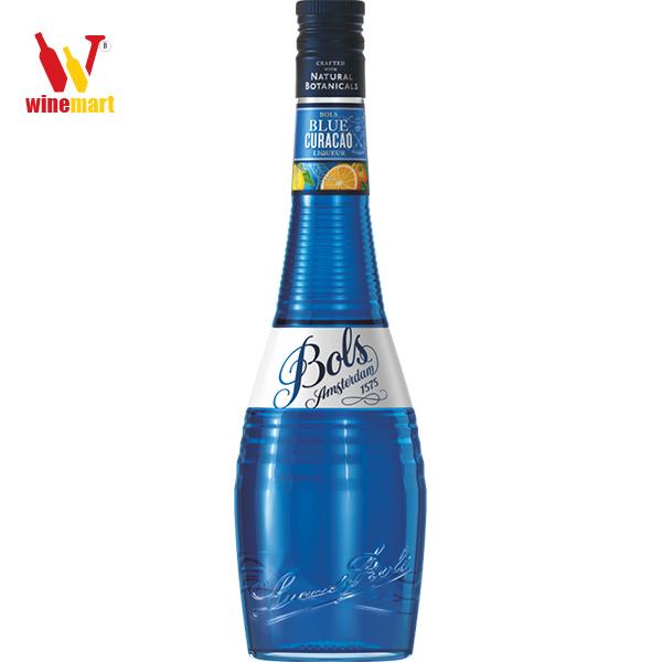 Vỏ Chai Rượu Bols Blue Curaccao - Trang Trí Decor