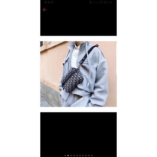 Bộ Phụ kiện làm túi đeo chéo Nam size 18cm