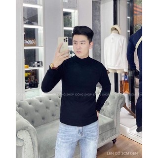 ÁO LEN CỔ THẤP ĐEN TRẮNG CHẤT Q.C CỰC MỊN