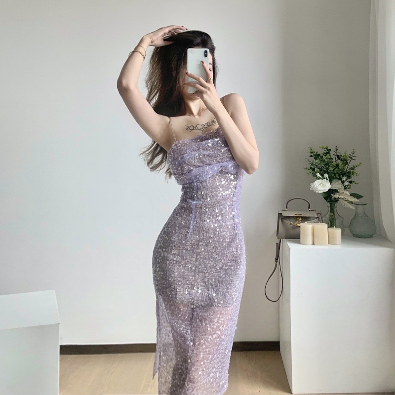 Đầm Spice Girl Nữ Kim Sa Lấp Lánh 2 dây quyến rũ size S/M/L chỉ có tại LUXIEU GARDEN🌸