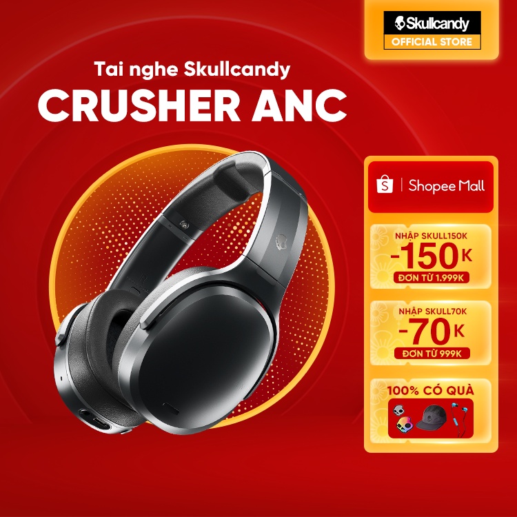 Tai Nghe Skullcandy Crusher ANC Personalized, Noise Canceling Wireless