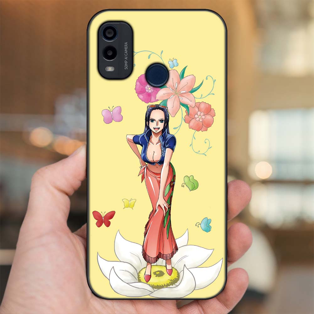 Ốp lưng Nokia G11 Plus viền đen in hình Nico Robin One Piece Đảo Hải Tặc