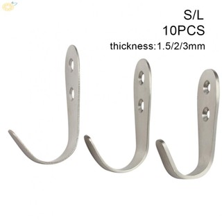 【VARSTR】Hook Single hook Solid Stainless Steel 10PCS Creative Hanger Heavy Duty