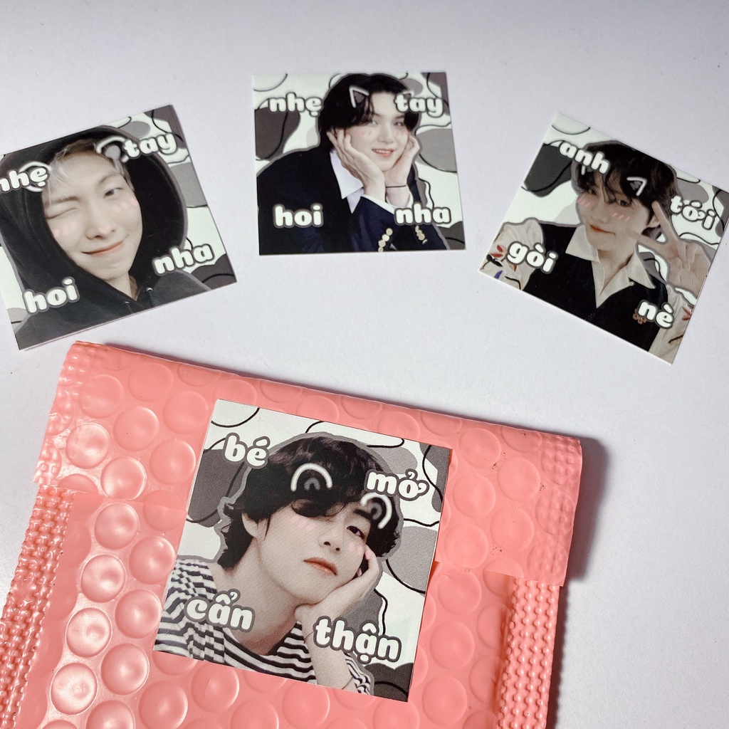 Sticker niêm phong BTS black