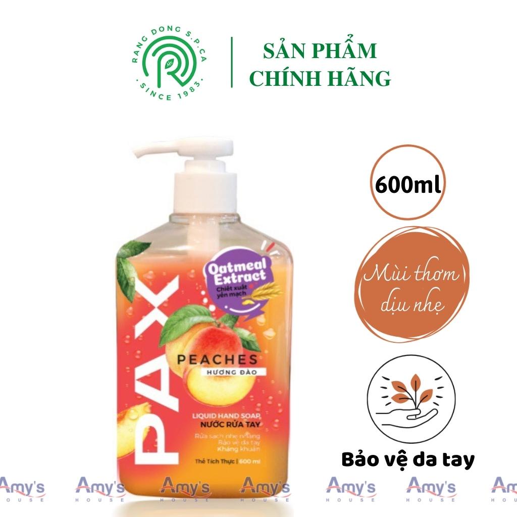 Nước rửa tay Spca PAX 600ml SẠCH NHANH, bảo vệ Da Tay, Hoàn tiền nếu Ko Hài Lòng - Xà phòng rửa tay - Chính Hãng