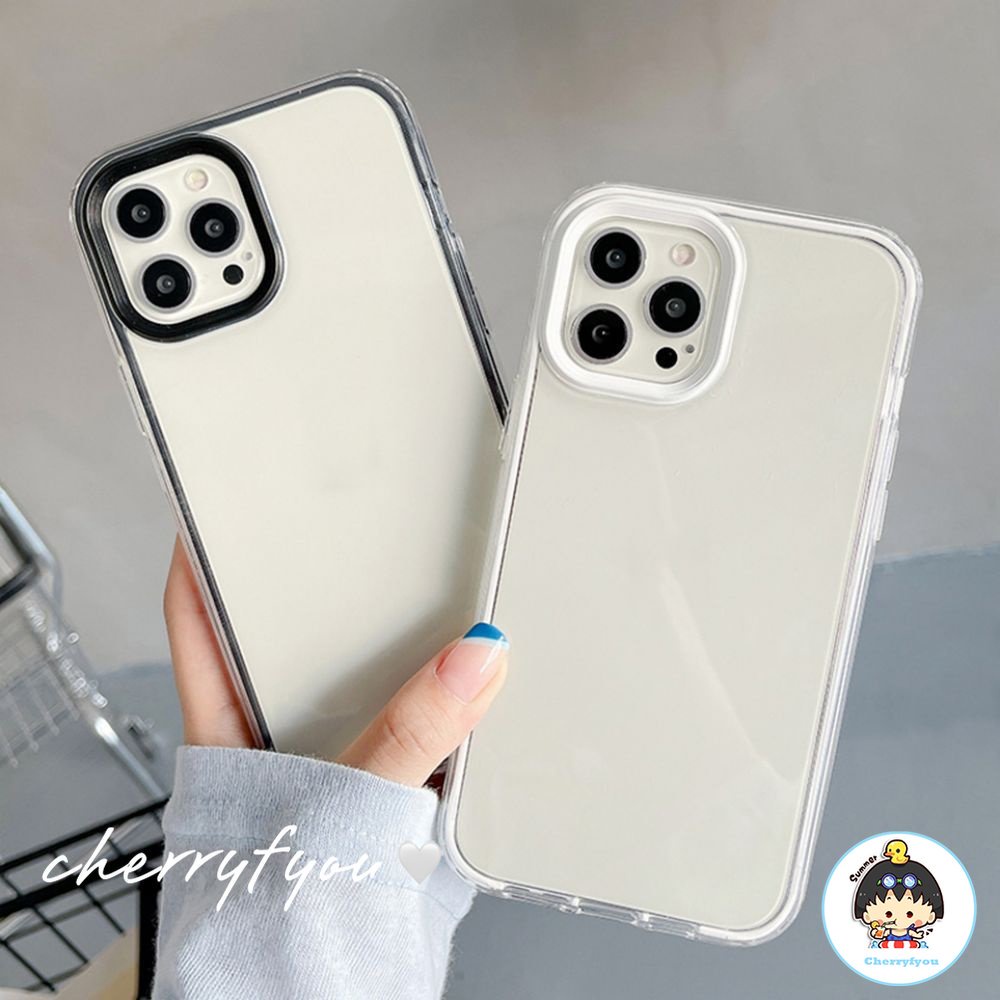 Ốp Điện Thoại TPU Mềm Trong Suốt Màu Kẹo Cho IPhone 11 12 13 14 Pro Max X Xs XR 8 7 Plus