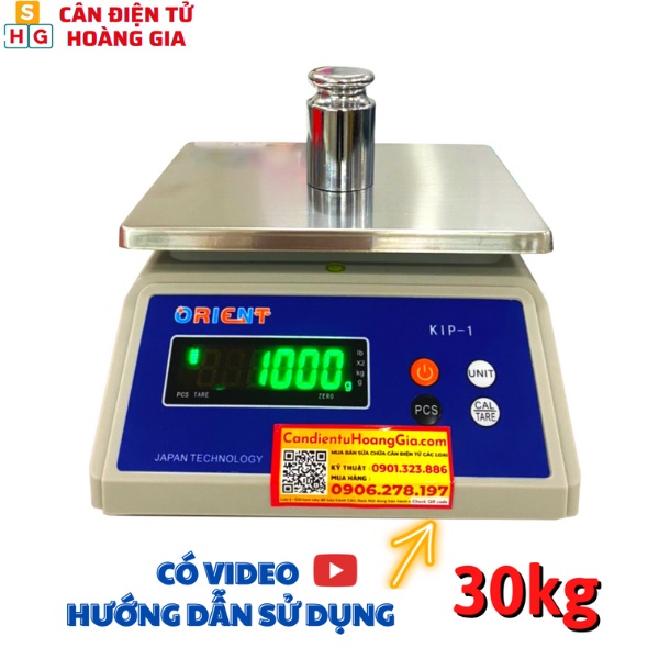 Cân Điện Tử 30kg Cân Thủy Sản Chống Nước KIP 1 – SX Nhật Bản