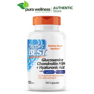 Viên Doctor's Best Glucosamine Chondroitin MSM + Hyaluronic Acid with OptiMSM 150 viên
