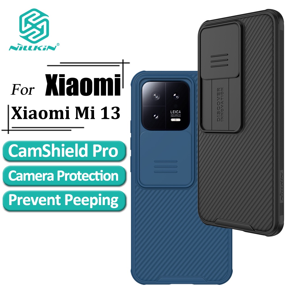 Vỏ điện thoại Nilkin CamShield Pro Vỏ điện thoại Xiaomi Mi 13 Vỏ máy ảnh trượt bảo vệ sang trọng TPU+Vỏ chống sốc PC