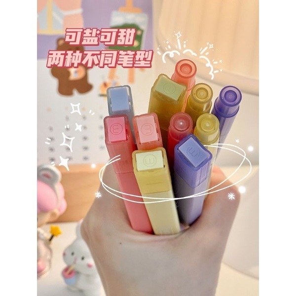 Bút dạ quang highlight đánh dấu 6 màu pastel cute