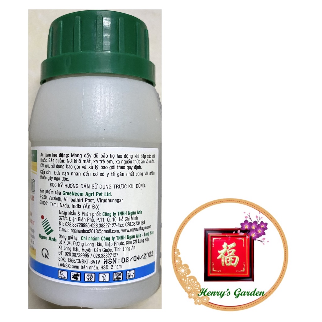 NeemNim Thuốc Trừ Sâu OMRI 0.3EC - #393# 100ml