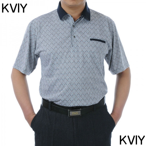 Áo Thun Ngắn Tay Dáng Rộng Có Túi Thời Trang Mùa Hè Giản Dị Dành Cho Đàn Ông Trung Niên