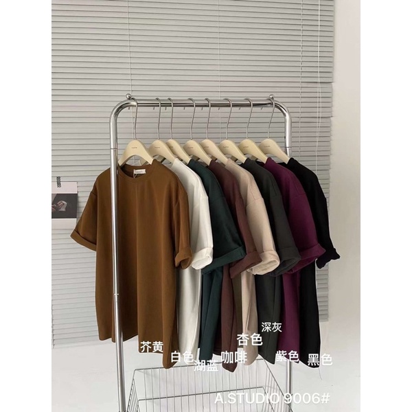Áo thun tăm trơn basic - A.studio 9006