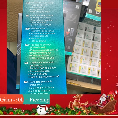 Tông Đơ Cắt Tóc Salon LED VGR282, Tạo Kiểu Chuyên Nghiệp