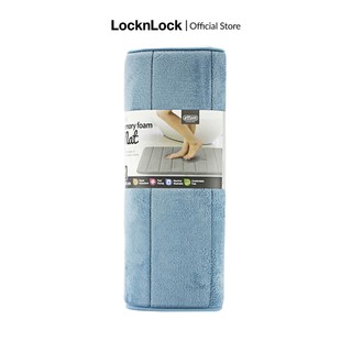 Thảm chùi chân Memory Foam, Lock&Lock, kiểu Stripe, cỡ M, 460*700*15mm-MAT511BLU