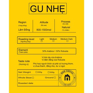 Cà phê Gu Nhẹ Nguyên Chất 100% - Nox Coffee