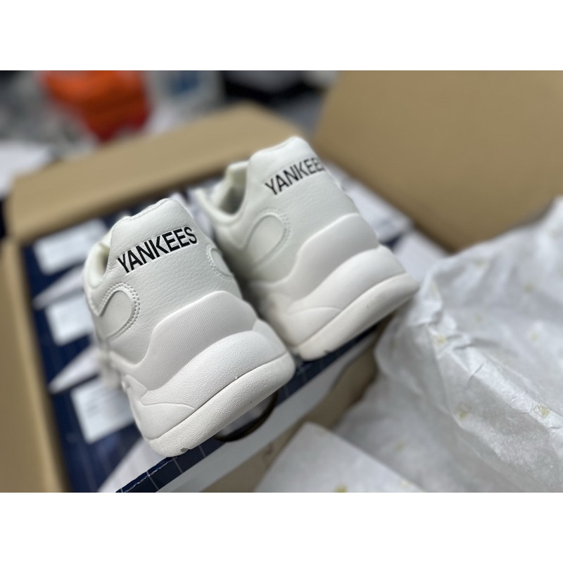 Giày MLB Big Ball Chunky, chữ NY trắng new full box