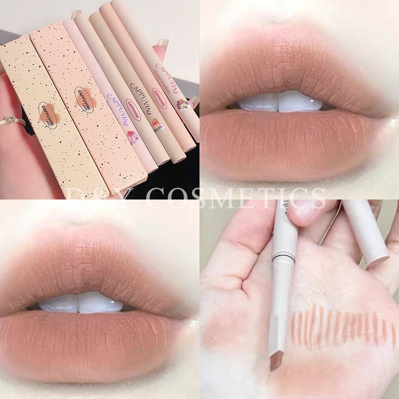 Chì Kẻ Viền Môi D & Y Cappuvini Chất Nhung Lì Tự Nhiên Lâu Trôi Chống Thấm Nước