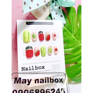 Nailbox- móng up thiết kế trái dưa hấu