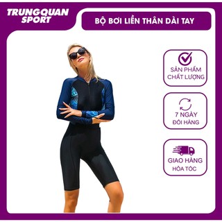 Đồ Bơi Liền Thân Nữ Dài Tay Chống UV Chống Nắng Sbart 8075