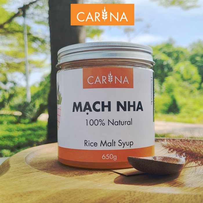 Mạch nha đường CARINA 100%Natural, Handmade, vị ngọt thanh từ Mộng Lúa & Nếp dùng thay thế cho đường, làm bánh, kẹo