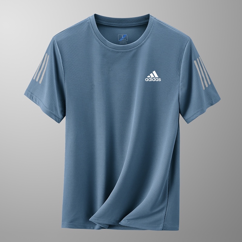 Áo Thun Thể Thao Adidas 100% Chính Hãng Chất Lụa Lạnh Thoáng Khí Nhanh Khô Cho Nam