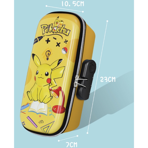 Túi Đựng Bút Chì Kích Thước Lớn In Hình Pikachu 3D Dễ Thương Dùng Làm Quà Tặng Cho Bé