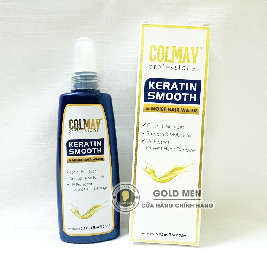 Xịt dưỡng tóc Colmav Keratin Smooth & Moist Hair Water
