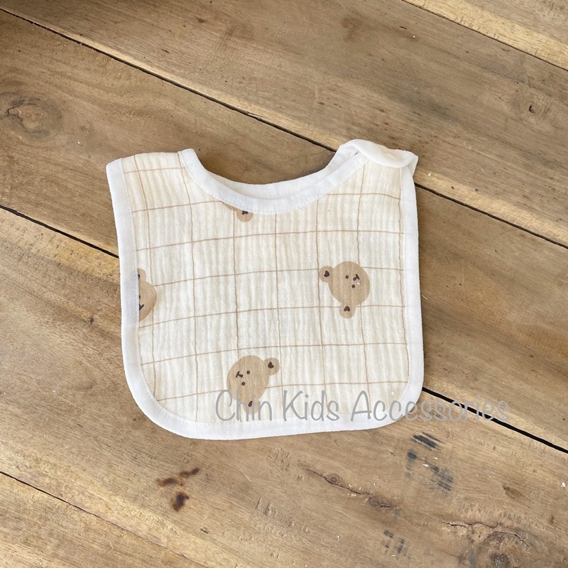 Yếm xô muslin 4 lớp cho bé trai gái, yếm ăn dặm cho bé