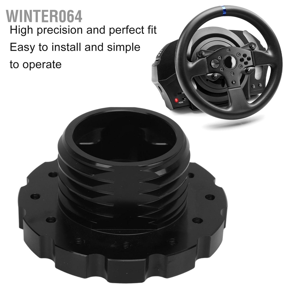 Winter064 Bọc Vô Lăng Adapter Đen Thay Thế Chính Xác Cho Thrustmaster T300 T500 PCD 73 Mm