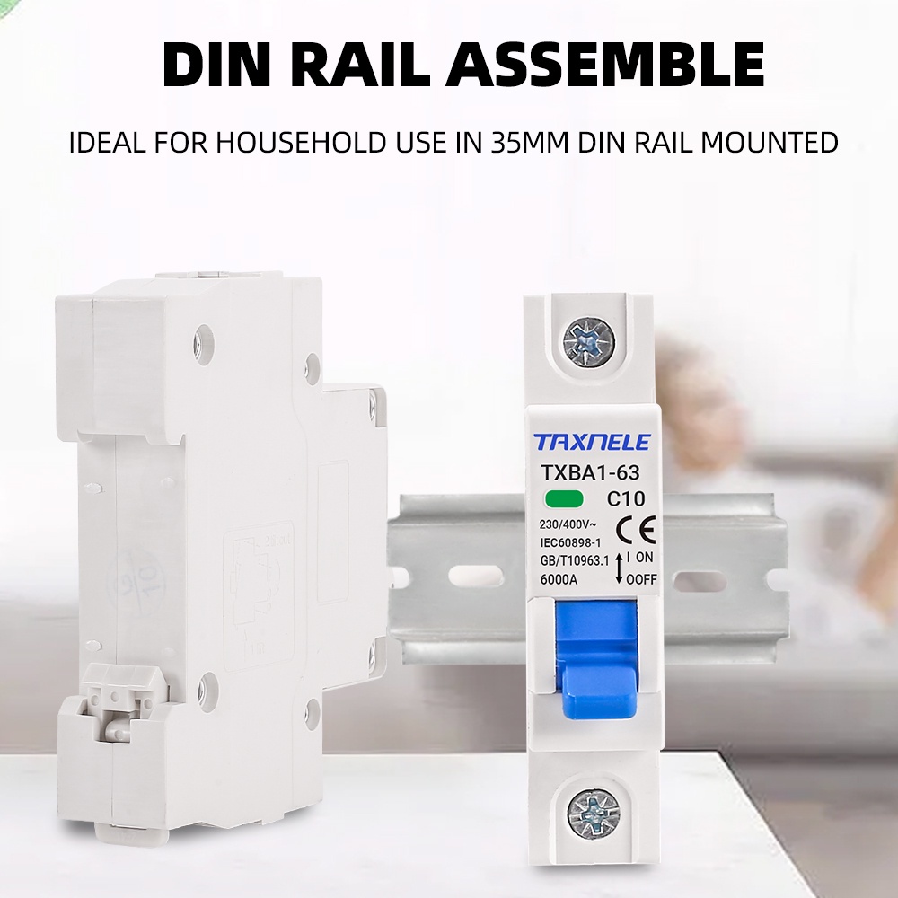 Cầu Dao Ngắt Mạch Mini 1P 2P 230V 400V 6KA 6A 10A 16A 20A 32A 40A 50A 63A