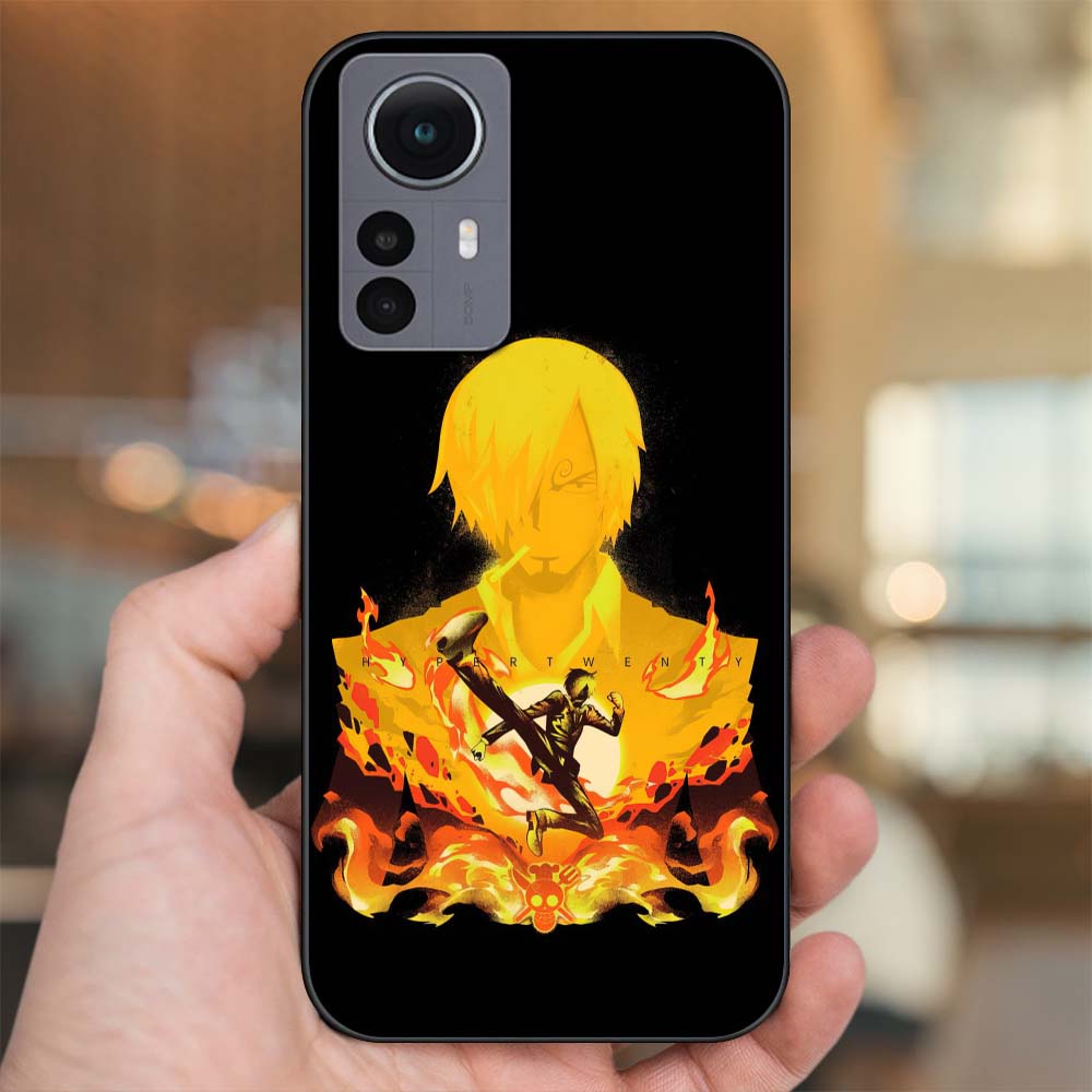 Ốp lưng Xiaomi 12 Pro 5G viền đen in hình Sanji One Piece Đảo Hải Tặc
