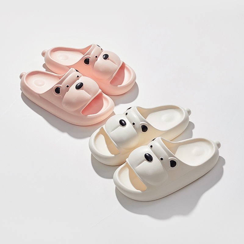 Dép Đi Trong Nhà / Ngoài Trời Đế Phẳng Chống Trượt Mềm Mại Hình Gấu Dễ Thương Thời Trang Mùa Hè Cho Nam