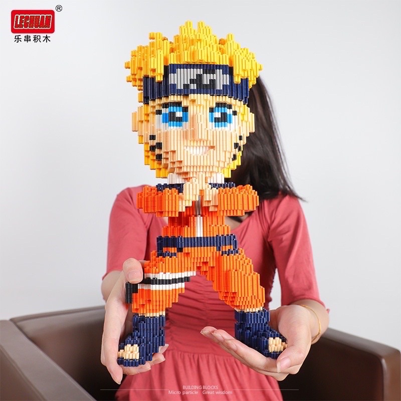 Lego đồ chơi lắp ráp 3D hình nhân vật NARUTO Size Lớn có thể làm quà tặng hoặc Decor phòng - Super.Lego