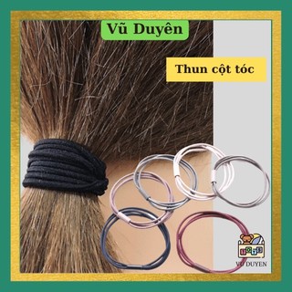 Set 6 Thun cột tóc nữ đơn giản