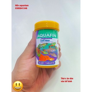 Thức ăn viên dán kính cho cá cảnh : Aquafin
