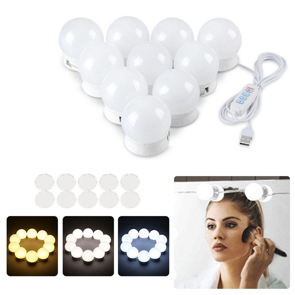 GOGOUP Đèn Led 10 Bóng Gắn Gương Trang Điểm Điều Chỉnh Được Nhiệt Độ