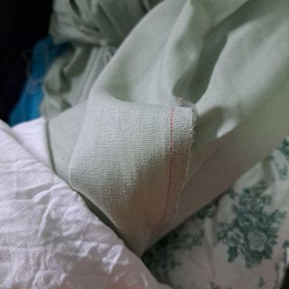 Vải linen bột màu xanh mint