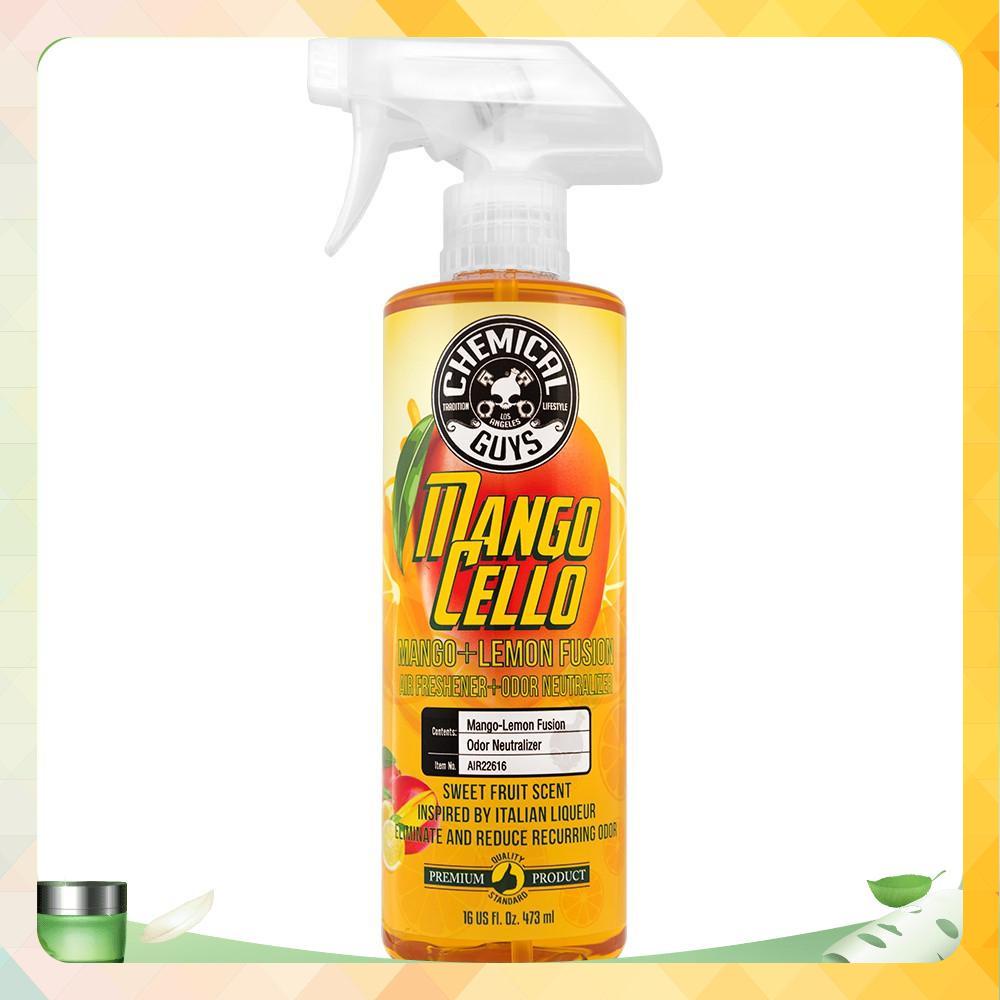 NƯỚC HOA Ô TÔ - KHỬ MÙI nội thất ô tô hương XOÀI thương hiệu CHEMICAL GUYS MANGO CELLO - 473 ml