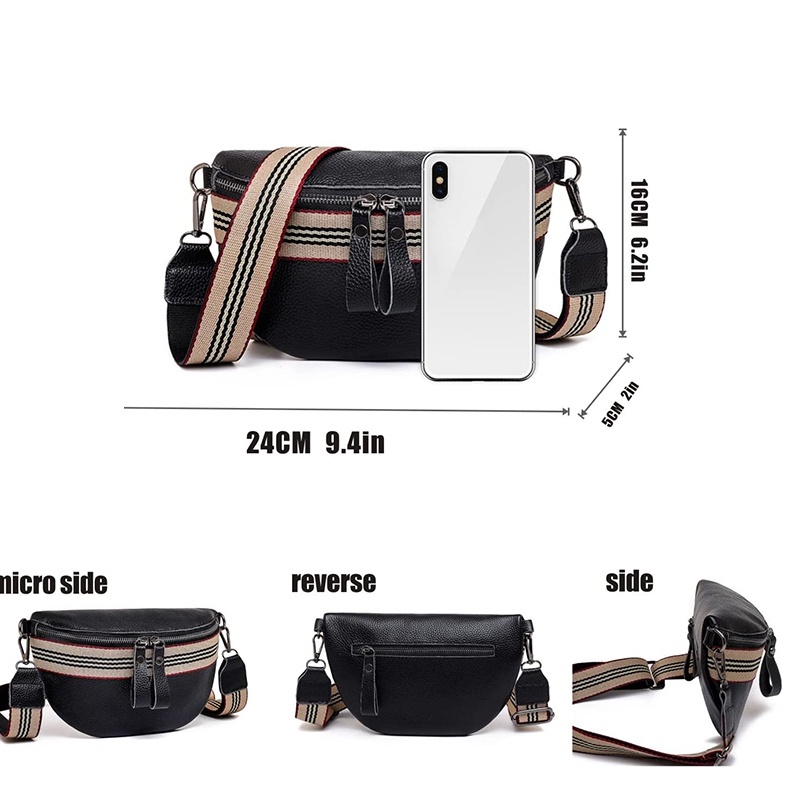 Túi Da Đeo Hông Hình Quả Chuối Phong Cách Vintage Thời Trang Cho Nữ jp5