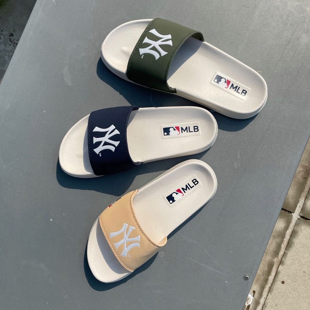 Dép MLB in logo NY order chính hãng Hàn Quốc